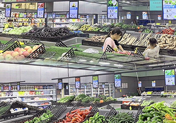 Supermercado de alimentos frescos de China