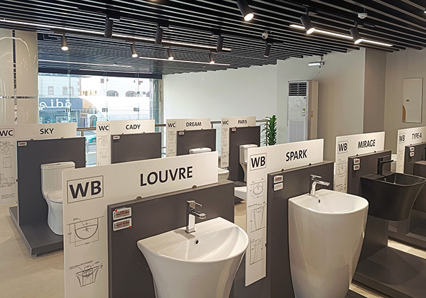 Tienda de artículos de baño con solución ESL